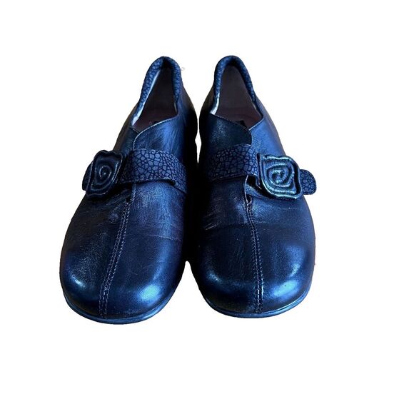Beautifeel Ivy Ballerina‎ Flats Size 36 Leather Black Pull-on Closed Toe Slip On - Picture 1 of 14
